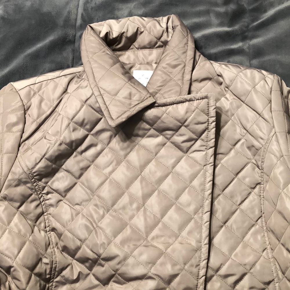 Quilted trench coat